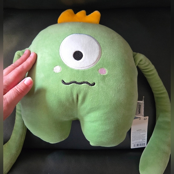 MINISO Life Green Cyclops Alien Plush 11.8" Monster Stuffed Animal NEW Easter - Picture 3 of 5